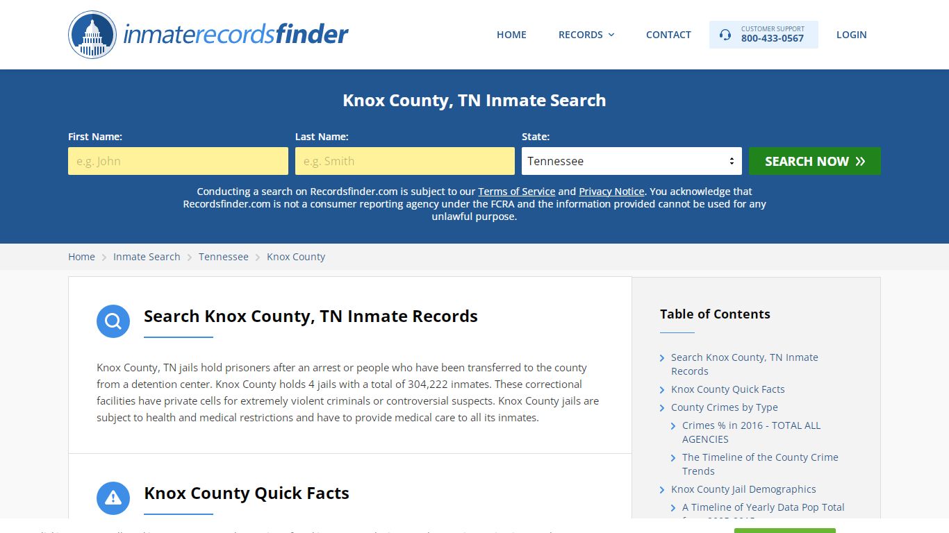 Knox County, TN Inmate Lookup & Jail Records Online